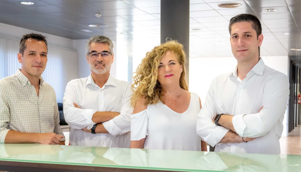 El equipo directivo de Safta, formado por Javier Forment, Vicente Forment, Rosa Ballester y Salvador Forment