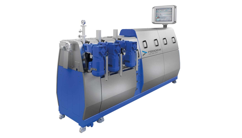 Extrusora de doble husillo tipo FED 26 MTS con m�dulo de ampliaci�n y accesorios