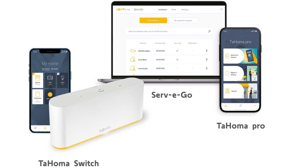 TaHoma Switch ofrece soluciones complementarias y exclusivas que ayudarn a los instaladores en la venta...