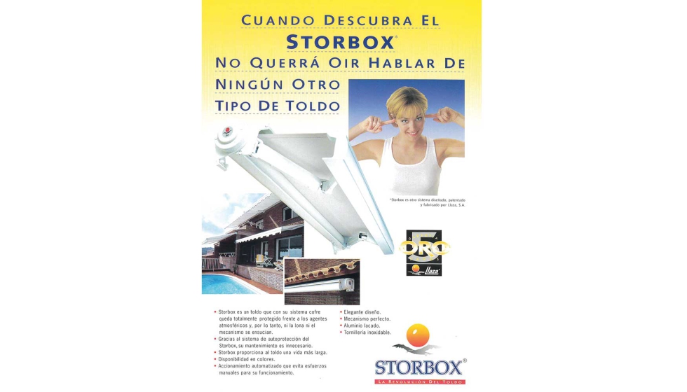 Primer anuncio de STORBOX destinado a revistas de decoración