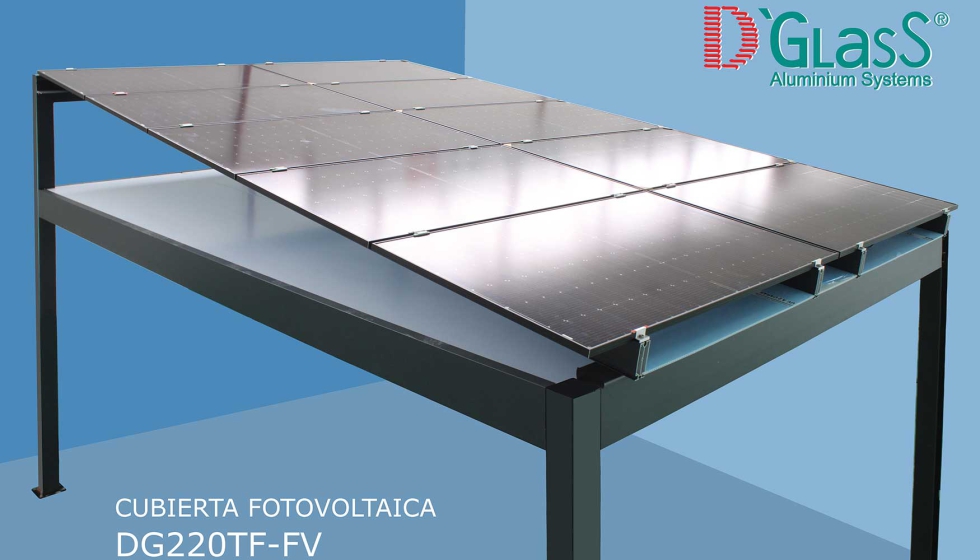 Cubierta fotovoltaica DG220TF-FV