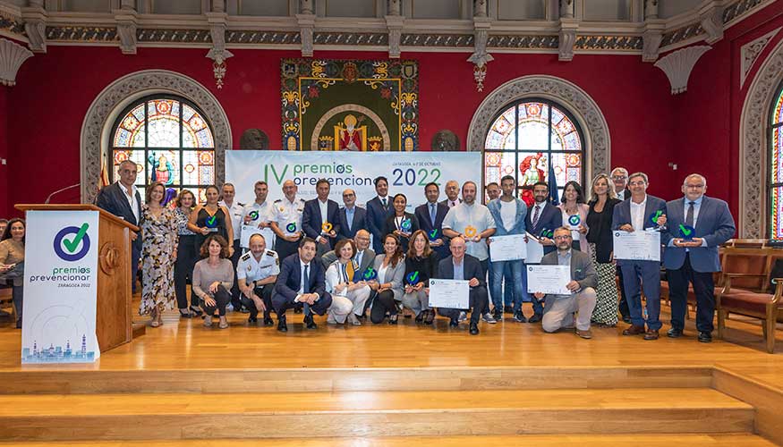 Foto de los galardonados con los Premios Prevencionar 2022 Foto de los galardonados con los Premios Prevencionar 2022