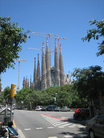 La Sagrada Familia, del arquitecto Antoni Gaud