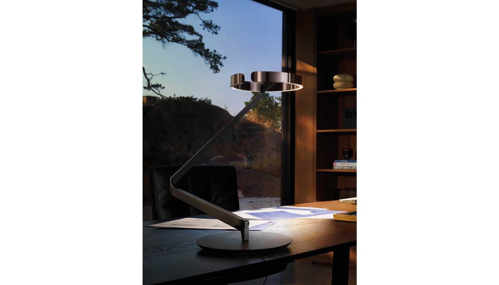 La luminaria Gioia de Occhio es una autntica escultura, que se adapta a cualquier espacio