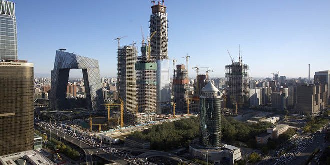 ascensores Trabajos de construccin del rascacielos China Zun