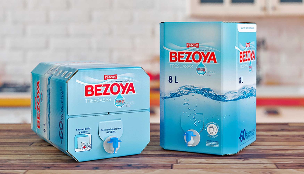 Bezoya  Bag in Box octogonal para agua (Smurfit Kappa)...
