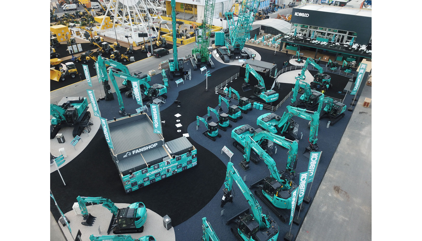 Stand da Kobelco na Bauma 2019