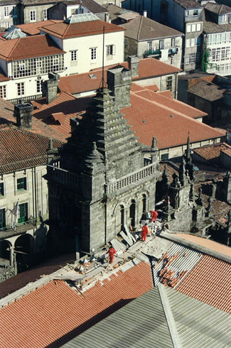 King directed, among others, the work on the deck of the Cathedral of Santiago de Compostela