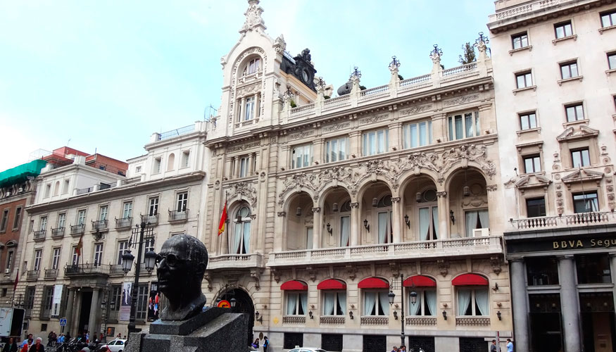 Imagen de la fachada del Casino de Madrid