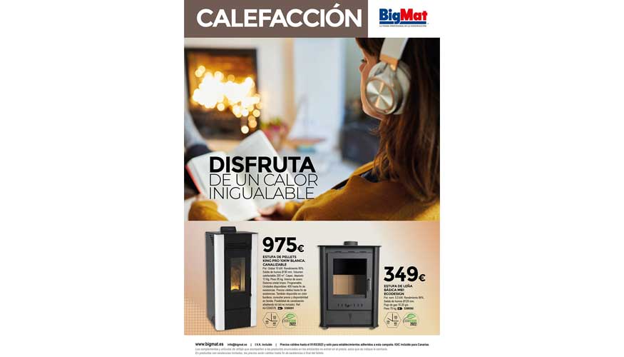 Portada del folleto Calefaccin de BigMat