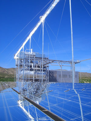 PE2 utilizar 300.000 m2 de espejos planos para captar energa solar para ejecutar dos turbinas de 15 MW de GE