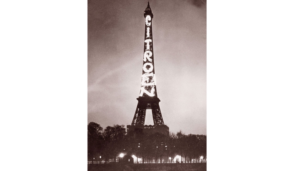 Publicidad luminosa de Citron, 1925. Pgina web oficial de la Torre Eiffel