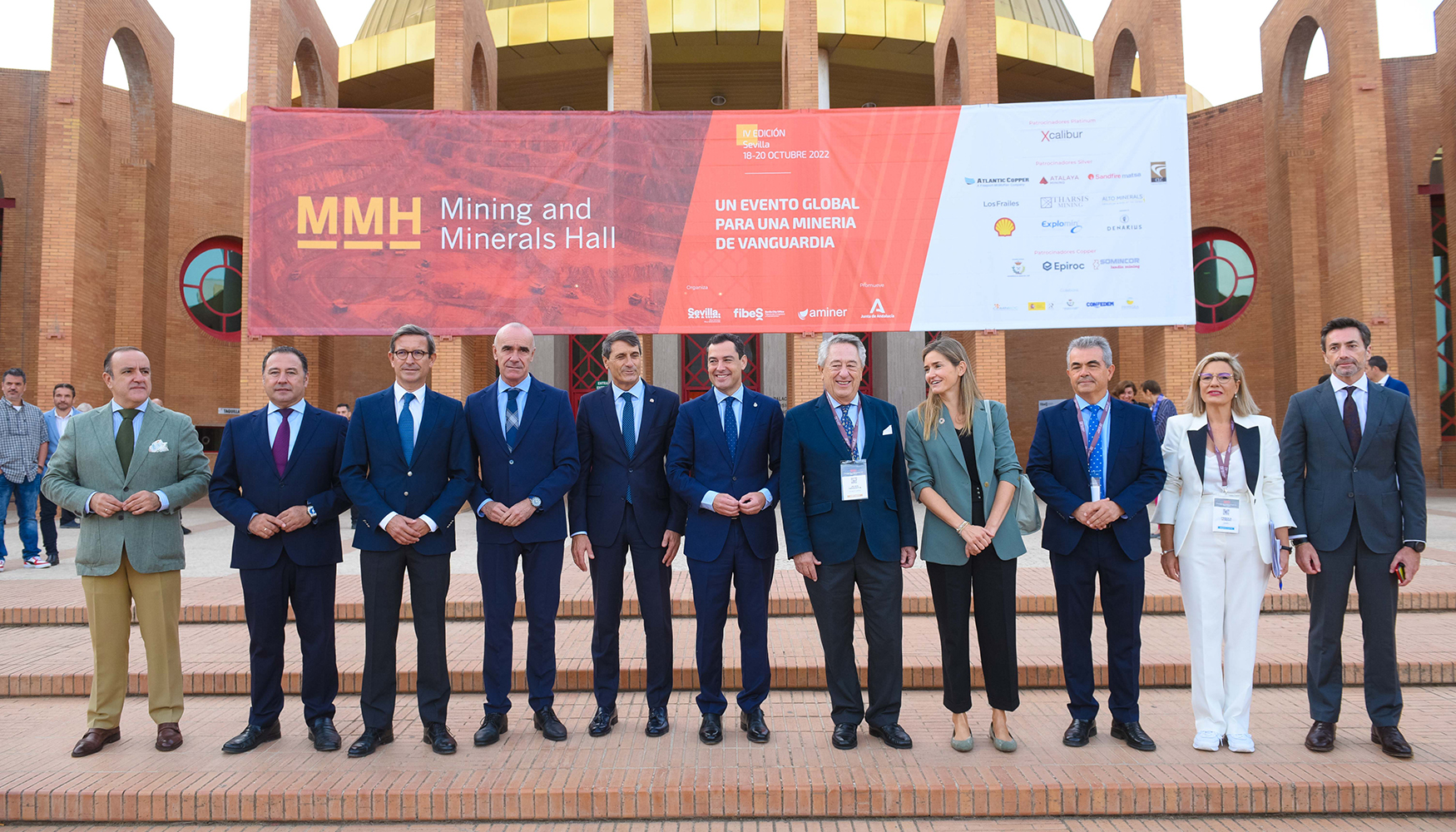 Cerimnia oficial de abertura do MMH 2022 nas portas das instalaes da Fibes