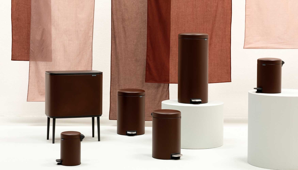 Cubos de Brabantia disponibles en el tono Mineral Cosy Brown