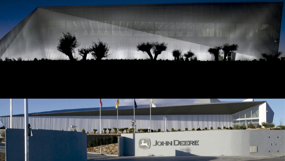 Imgenes exteriores de las instalaciones de John Deere en Parla (Madrid)