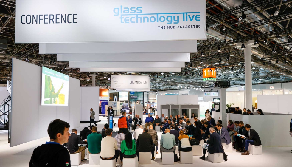 La conferencia Glass Technology Live recogi los temas candentes implicados en el sector del vidrio. Foto: Messe Dsseldorf, Constanze Tillmann...