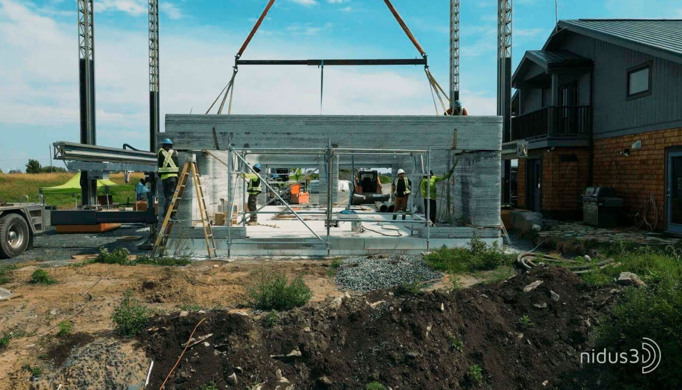 Primer edificio de dos plantas impreso en 3D en Norteamrica por nidus3D