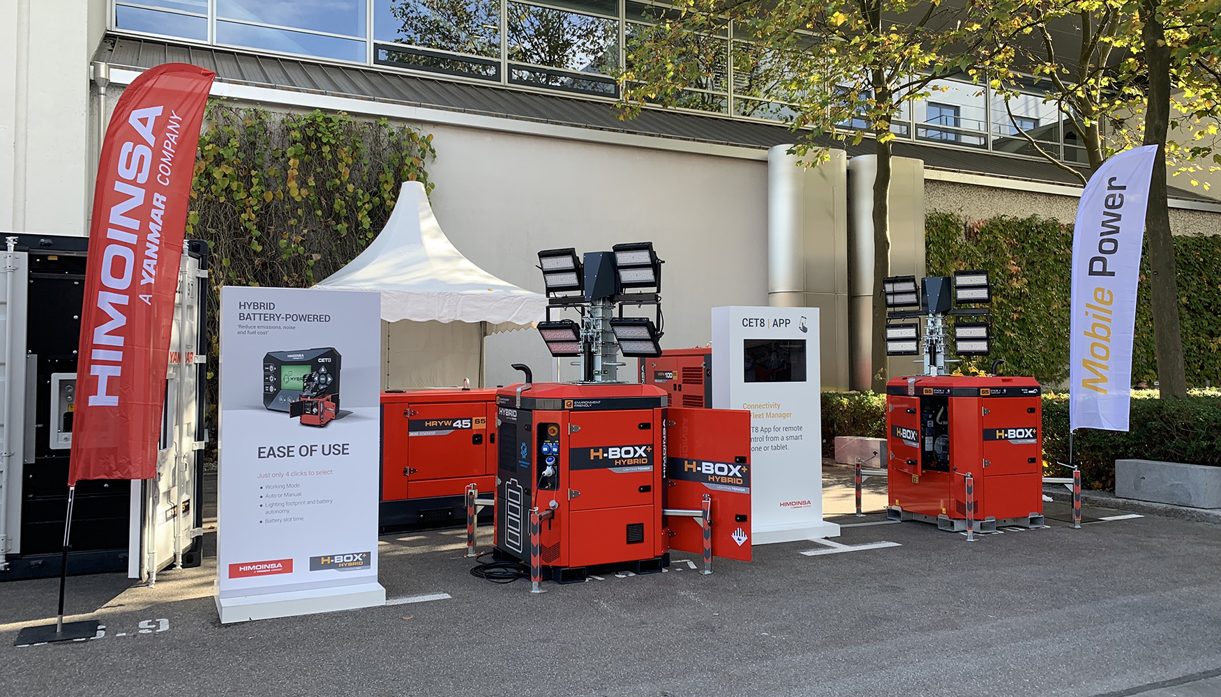 Stand exterior da Himoinsa na Bauma 2022