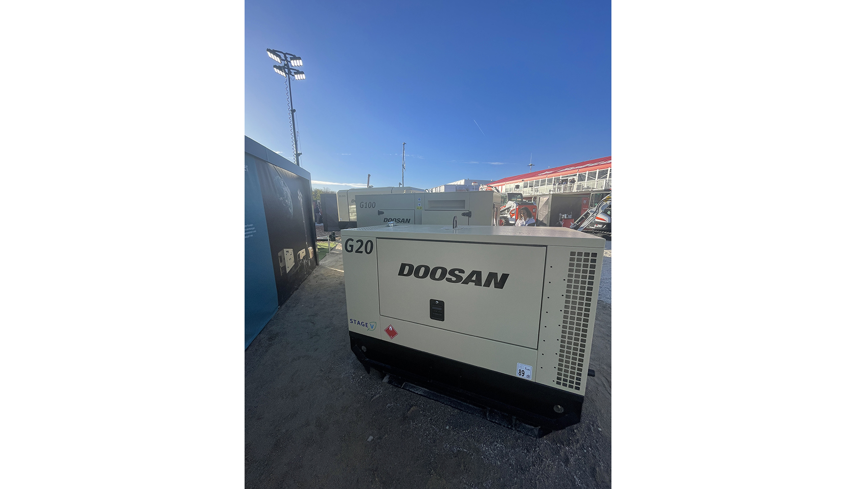 Algunos de los productos expuestos por Doosan Portable Power en Bauma 2022