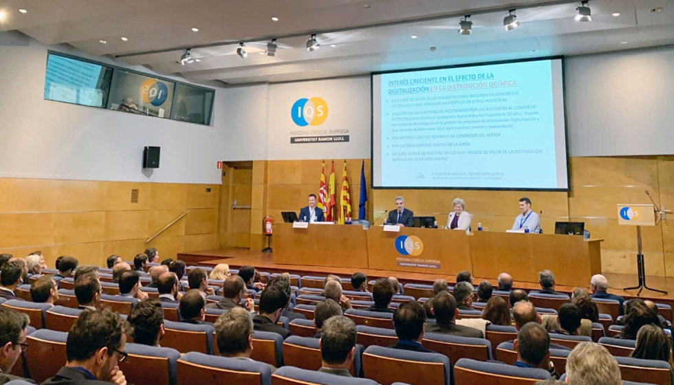 El presidente de la Asociacin Espaola del Comercio Qumico (AECQ), Juan Tortosa, dio apertura al congreso en 2019...