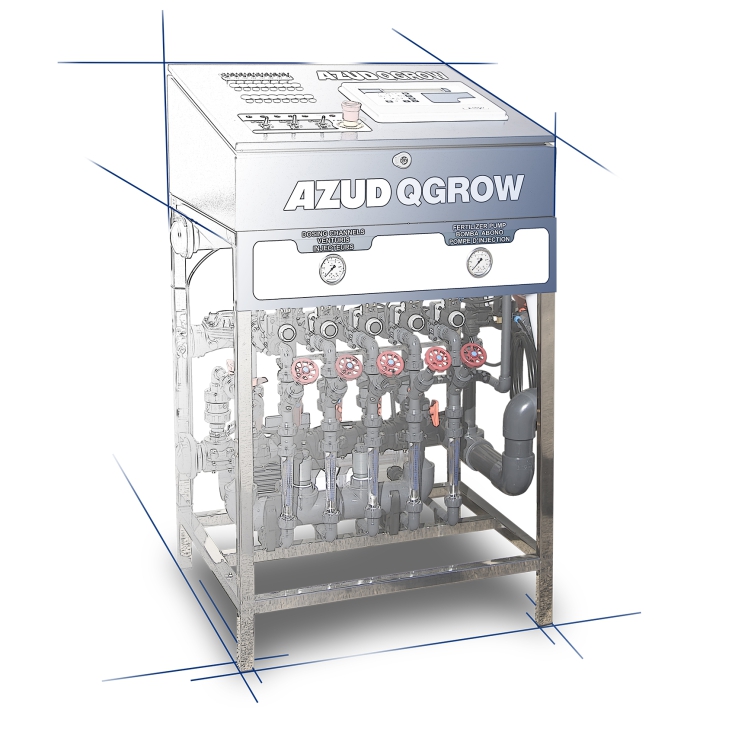 Figura 6. Prototipo sistema fertirrigacin AZUD QGROW. Fuente: AZUD