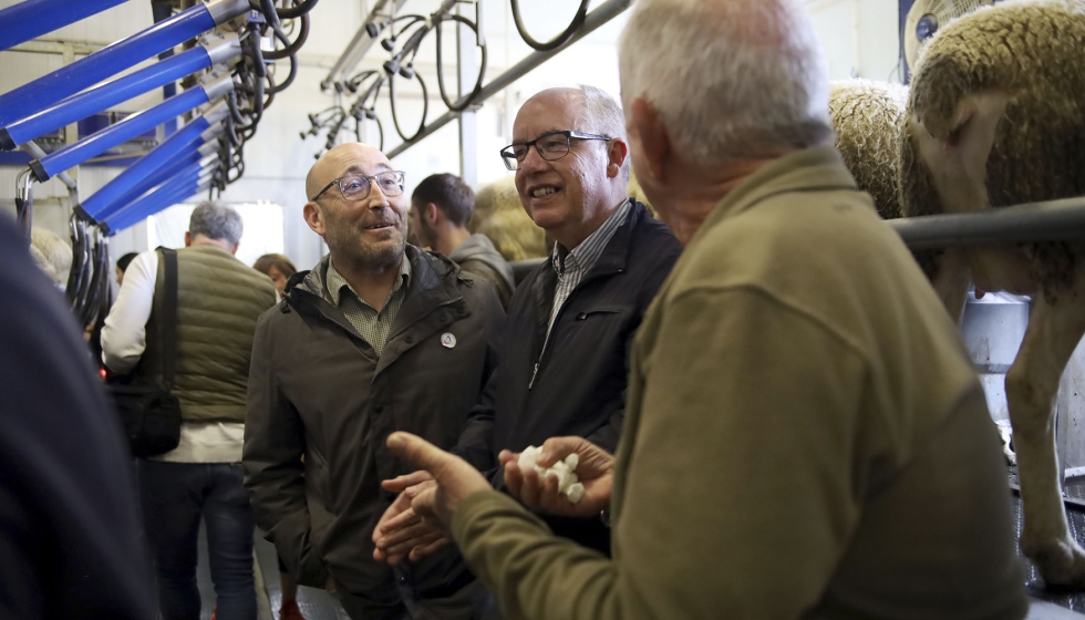 Visita de Agapito Portillo, viceconsejero de Medio Rural del Gobierno de Castilla-La Mancha...