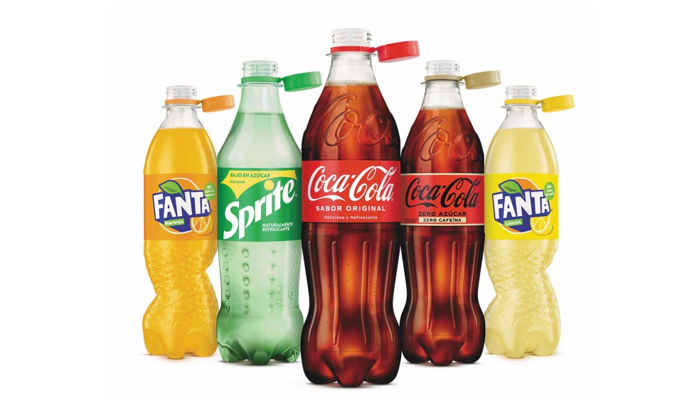 Los consumidores espaoles podrn encontrar el nuevo tapn en los envases de plstico de las marcas Coca-Cola, Fanta, Sprite y Nordic Mist...