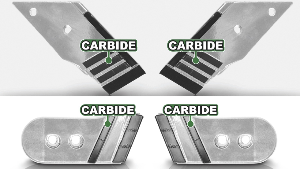 Puntas Carbide XHD+ (arriba) y XHD