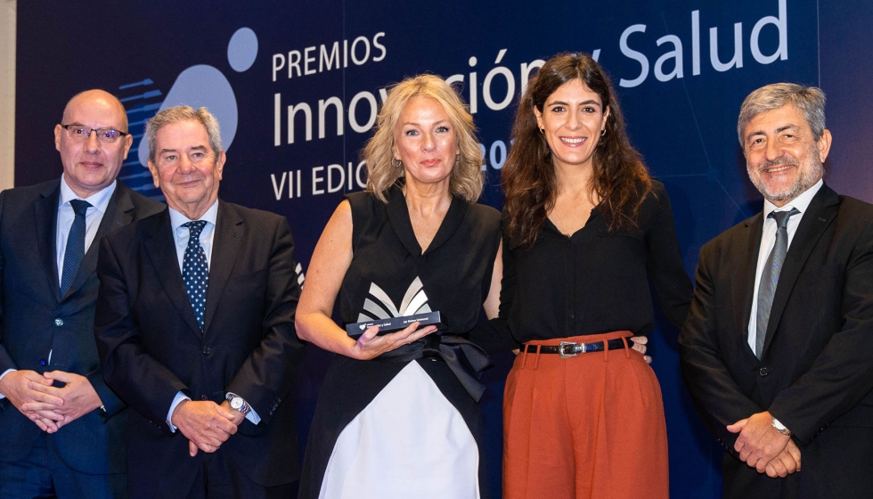 Premio categora Pyme (Skretting): Luis Navas, Juan Gell, Sonia Fajardo, Helena Izquierdo y Eduard Serrat