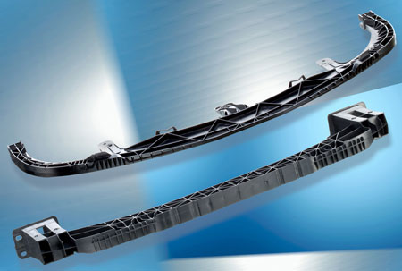 The comparison of the LBS of Opel Insignia (top) with manufactured LBS with polypropylene (PP) modified for the impact of other manufacturers of...