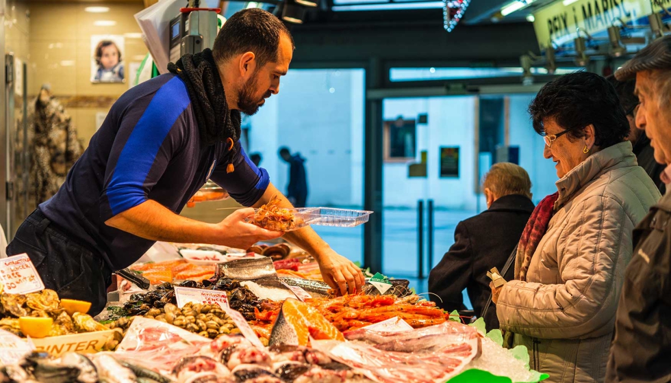 El marisco, el pescado y las verduras son las categoras ms afectadas por la cada del consumo de productos frescos