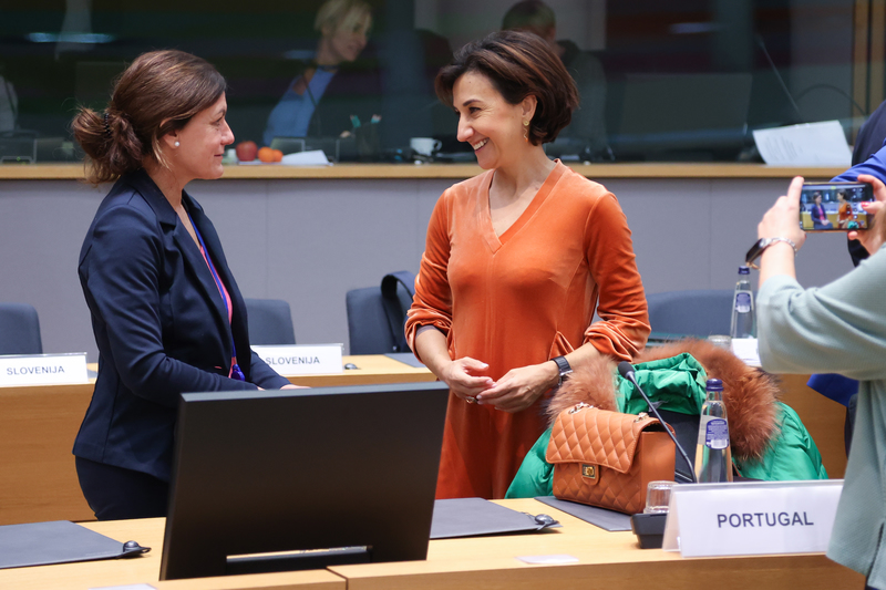 Ministra da Agricultura e Alimentao, Maria do Cu Antunes, no Conselho de Ministros da Agricultura e Pescas da Unio Europeia, Bruxelas...