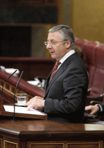 José Blanco, Ministro de Fomento, durante una intervención parlamentaria José Blanco, Ministro de Fomento, durante una intervención parlamentaria