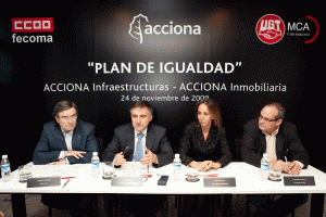 Los firmantes del Plan de Igualdad de Acciona Los firmantes del Plan de Igualdad de Acciona