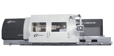 The new model Gurutzpe A-2000 4 G is a horizontal lathe of great capacity of 4 guides