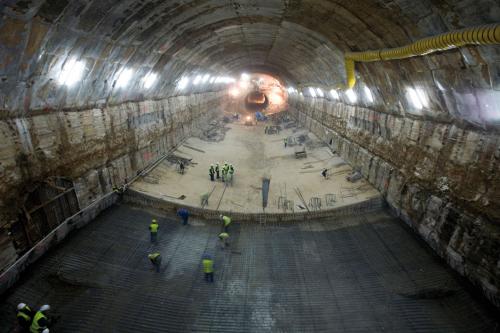 Obras del t�nel de conexi�n Atocha-Chamart�n