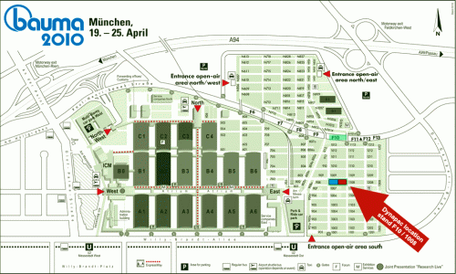 Plano de situacin en Bauma 2010