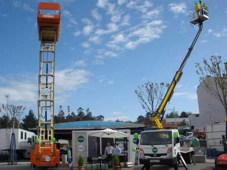 Stand de Hune en la feria Expo Ordes, celebrada en la localidad de Ordes (Galicia)