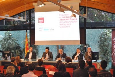 Un momento de la jornada 'Impulsando el contract manufacturing para tecnologas mdicas en Catalunya', que tuvo lugar el pasado 14 de mayo...
