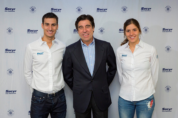 Manuel Manrique, presidente de Sacyr junto a Mario Mola y Carolina Routier Manuel Manrique, presidente de Sacyr junto a Mario Mola y Carolina Routier