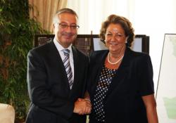 Jos� Blanco, Ministro de Fomento, junto a Rita Barber�, Alcaldesa de Valencia