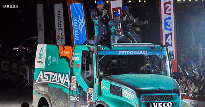 Los camiones patrocinados por Fassi finalizan el Dakar