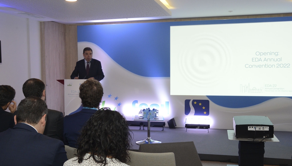 El ministro Luis Planas, durante su intervencin en el Congreso Europeo de Industrias Lcteas