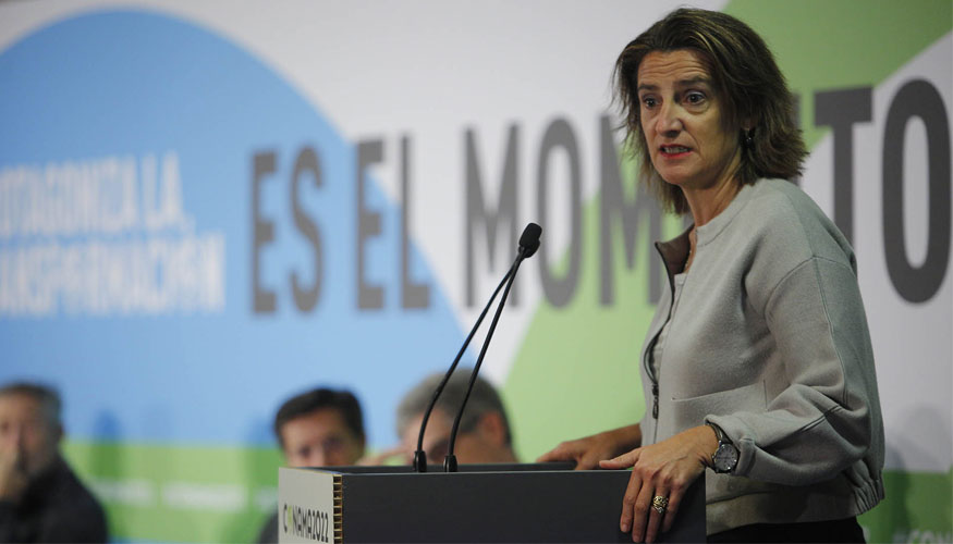 La vicepresidenta tercera del Gobierno y ministra para la Transicin Ecolgica y el Reto Demogrfico, Teresa Ribera...
