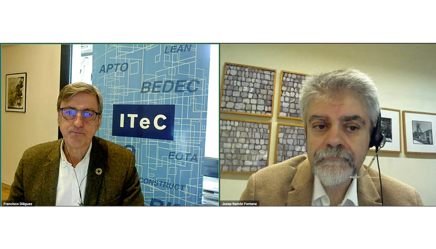 Francisco Diguez, director general de ITeC, y Josep Ramon Fontana, jefe del Departamento de Mercados del ITeC...