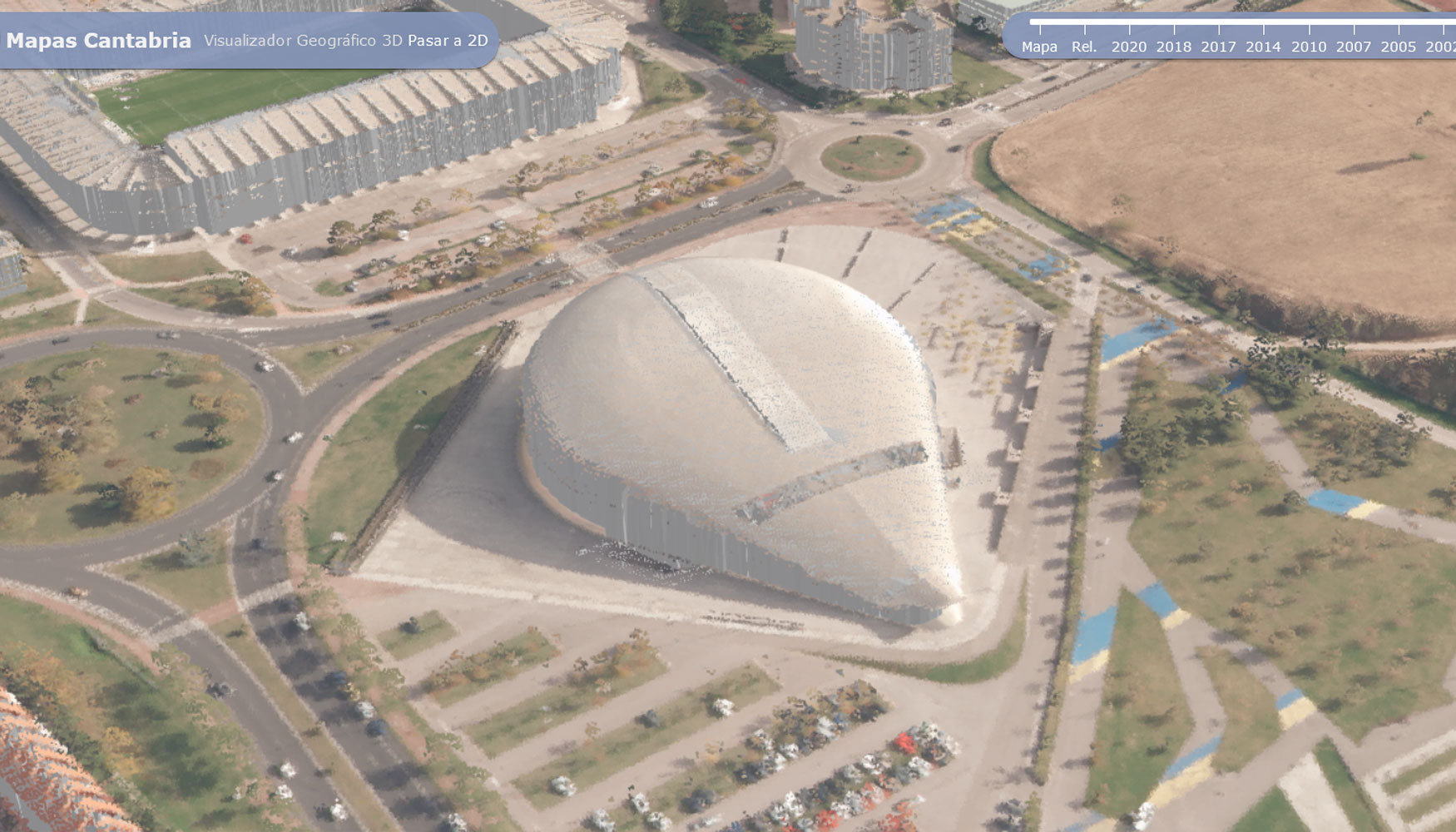 El gemelo digital reproduce correctamente cualquier tipolog�a arquitect�nica en 3D. Imagen: Gobierno de Cantabria