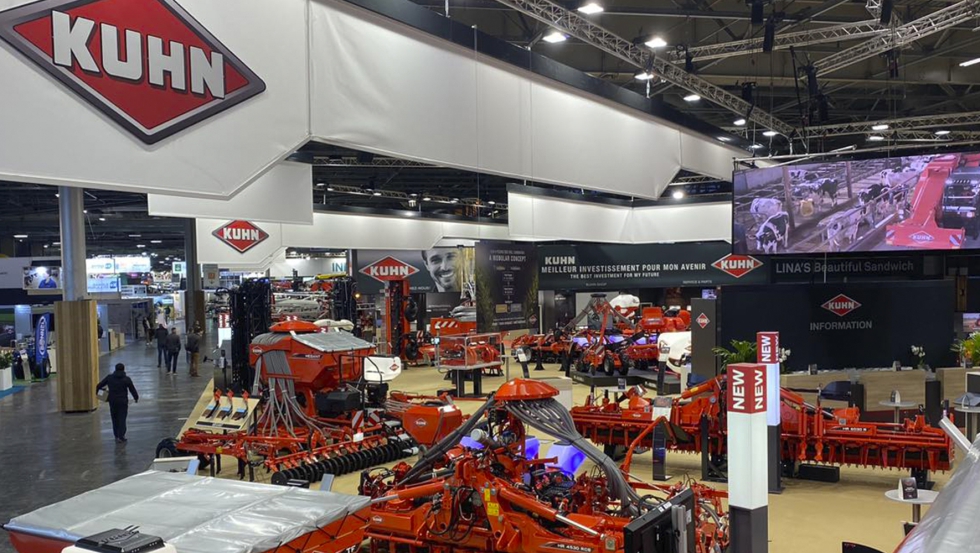 Stand de Kuhn en visperas del inicio de la feria (Foto: empresa)