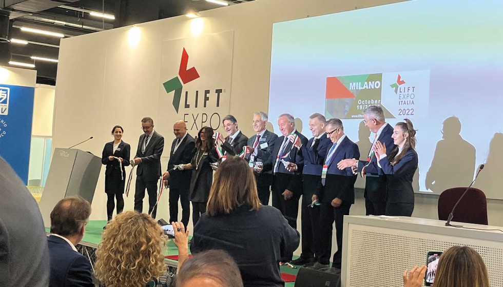 Un momento de la inauguracin de la primera edicin de Lift Expo Italia