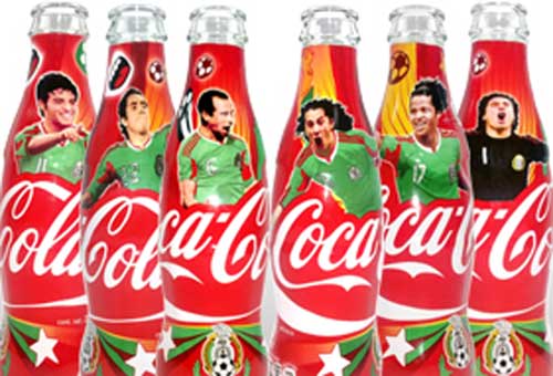Las nuevas botellas de Coca Cola para el Mundial de Sudfrica