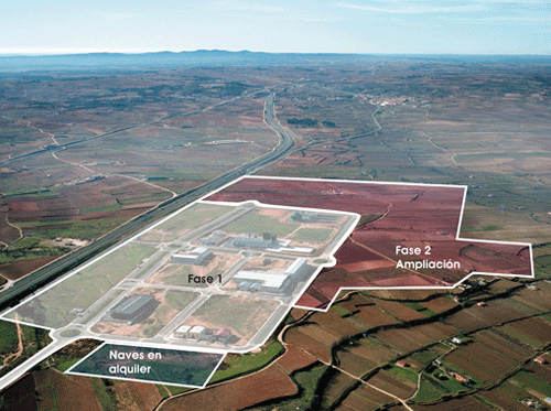 Aerial view of the parque empresarial Nuevo Tollo. Photo: Municipality of Utiel newsletter
